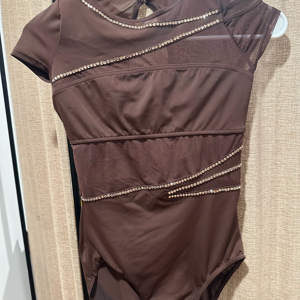 Brown youth dance costume